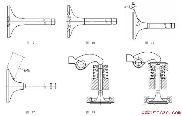 发动机气门图样设计时考虑到这些问题