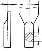 锻造结构设计：扁钢辗成圆柱形的端部尺寸