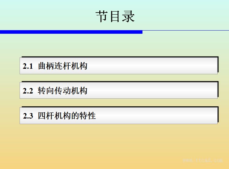 汽车常见四杆机构