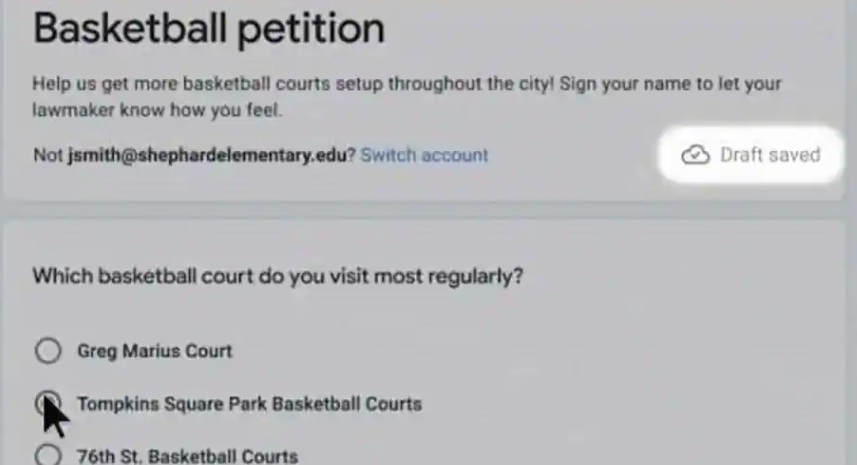 Google表单很快就会让您将进度保存为草稿